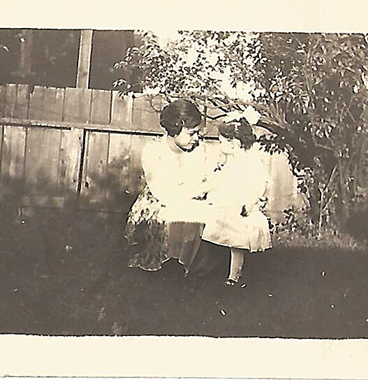 Grandma and my mother as a toddler